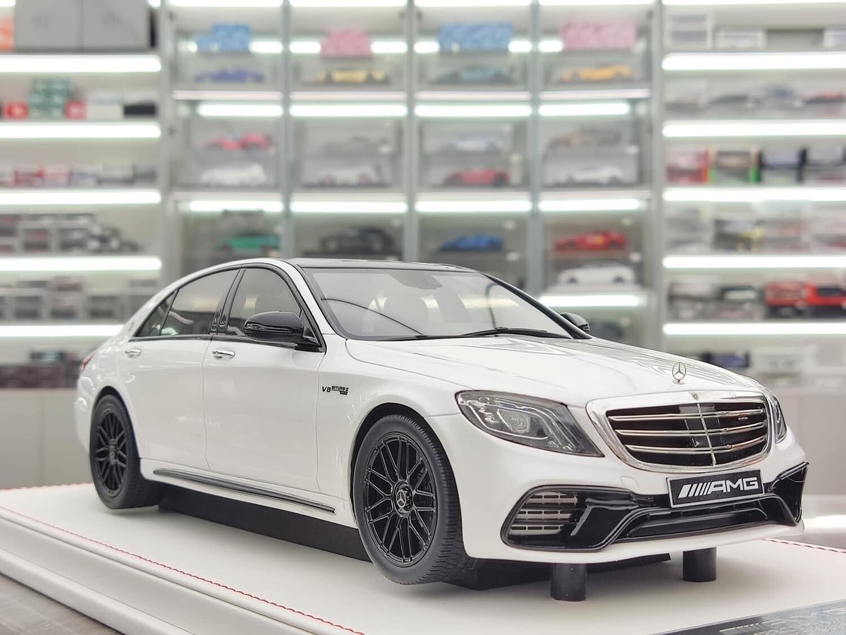 Mercedes-Benz S63 AMG (White) [Vehicle Art] 1/18 scale | eBay