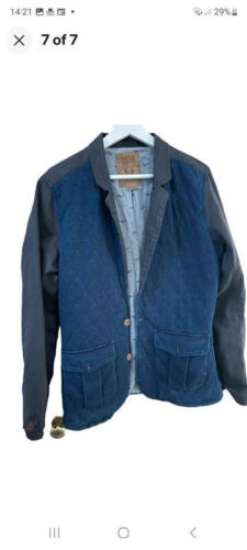 Pearly King quilted denim blazer/jacket. - Picture 1 of 7