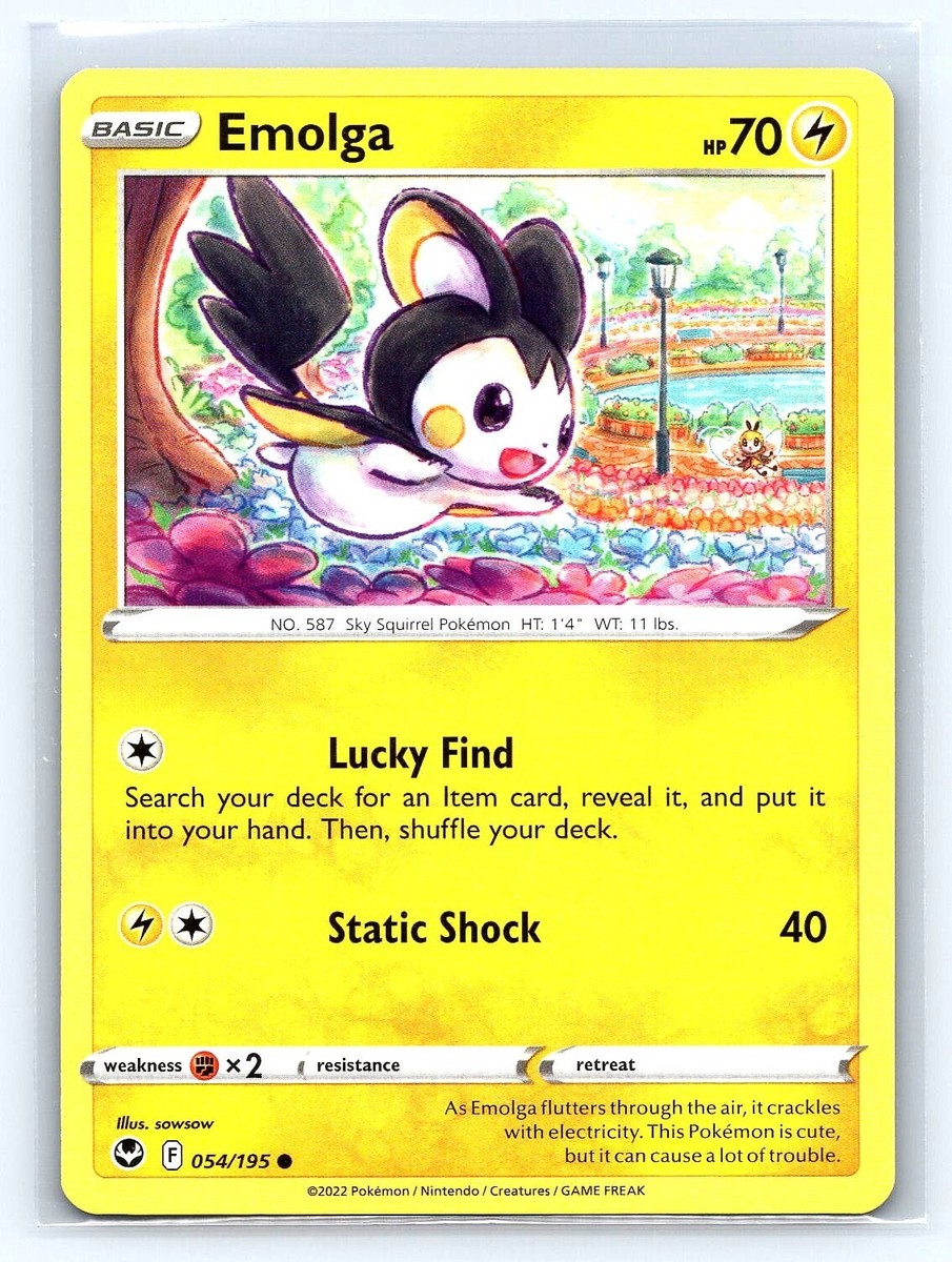 Emolga 54/195 - Silver Tempest - Common - Pokemon Card TCG | eBay