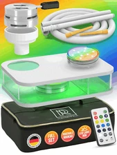 Portable White Hookah Set With Everything And Travel Bag Small Hookah Set