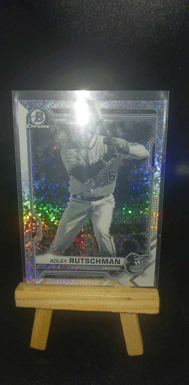 2021 Bowman Chrome Adley Rutschman Black White Mini Diamond Refractor #BCP-241