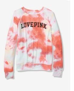 Victoria Secret Vs Pink Lightweight Sweatshirt Pullover Pink Logo