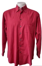 Scott Barber Shirt Men's Large Long Sleeve Business Collared Pocket Preppy