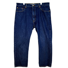 Levi  s Men  s Jeans 40x30 505 Blue Denim Regular Fit Vtg Straight Leg Dark Wash