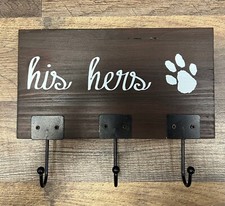 Dog Wooden Wall Hooks 9" x 7"
