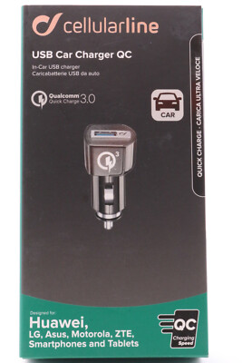 Auto Ladegerät CELLULARLINE USB Charger Stecker Adapter Zigarettenanzünder  292