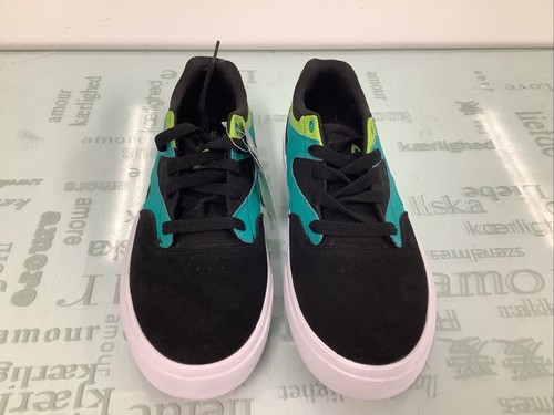 DC Shoes Kalis-Vulc Skateboarding Sneakers Black/Green Men's SZ 6.5 (38),NEW… - Picture 3 of 5