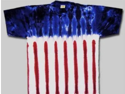 Flag tie dye shirt - USA Flag tie dye - American Flag tie dye shirt - All Sizes
