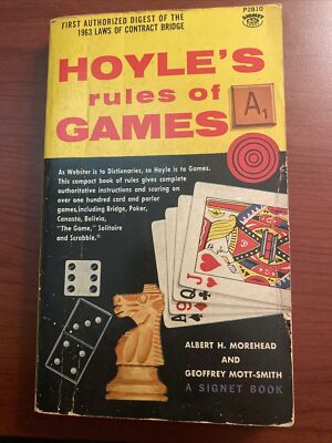 1963 Hoyle's Rules Of Games by Albert H. Morehead and Geoffrey Mott-Smith Book