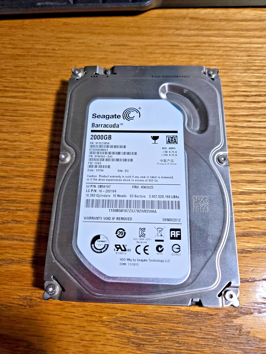C*C様 Seagate 2000GB ST2000DM001 ×5 10TB① Seagate Barracuda St2000dm001 2tb for sale | eBay