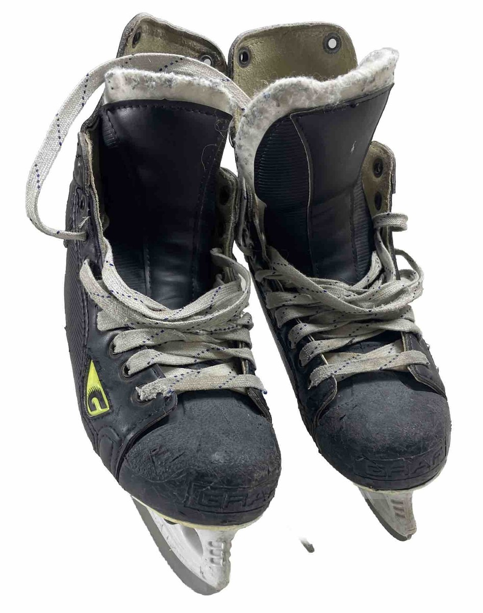 Patins à Glace Graf Supra 705 Taille 11 - Hockey Sur Glace, Occasion Très Usés Mais Fonctionnels