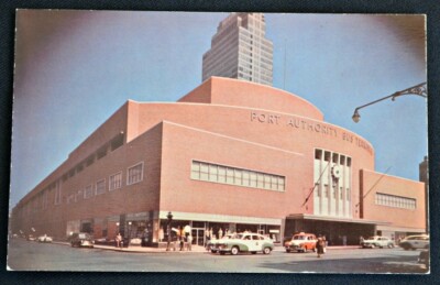 Port Authority Bus Terminal New York City NY Postcard PC 1950s Unused 