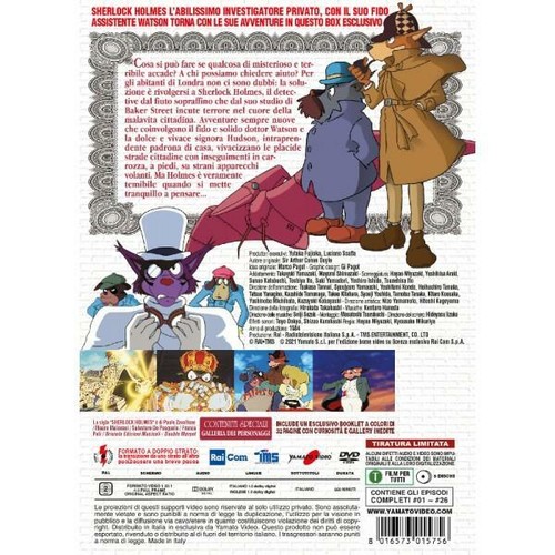 DVD - IL FIUTO DI SHERLOCK HOLMES SERIE COMPLETA RISTAMPA MIYAZAKI - Foto 2 di 3