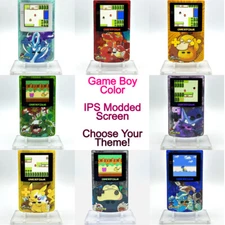 Nintendo Game Boy Color GBC Backlit IPS Mod Console System *CHOOSE POKEMON THEME