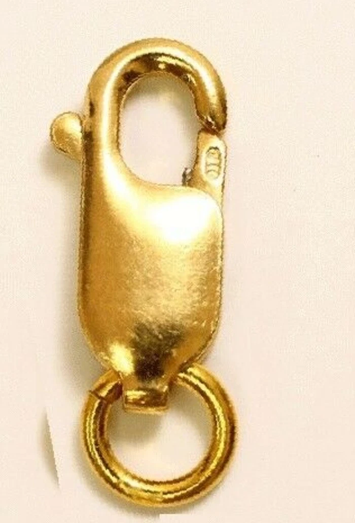 Real 22k 916 solid gold lobster lock clasp 3 size: Large Medium