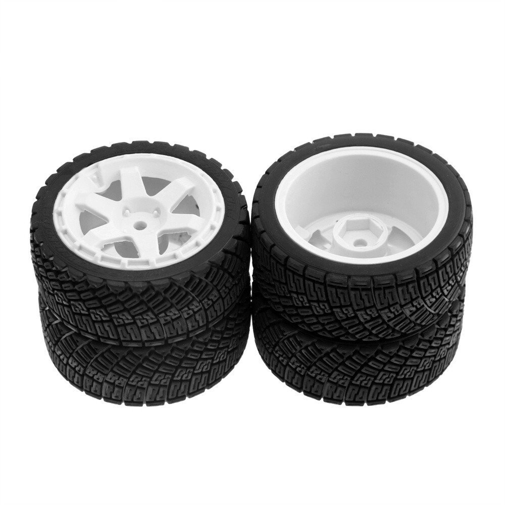 For Tamiya 1/10 TT02 XV01 Lancia Delta Wheel Replace 4PCS RC Car Upgrade Tyres