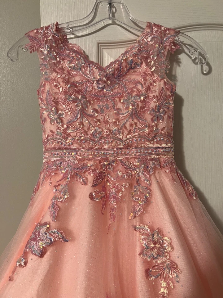 2 Lindos Niñas Formal Concurso Boda Baile Baile Vestido Talla 6 Foto 3 de 4