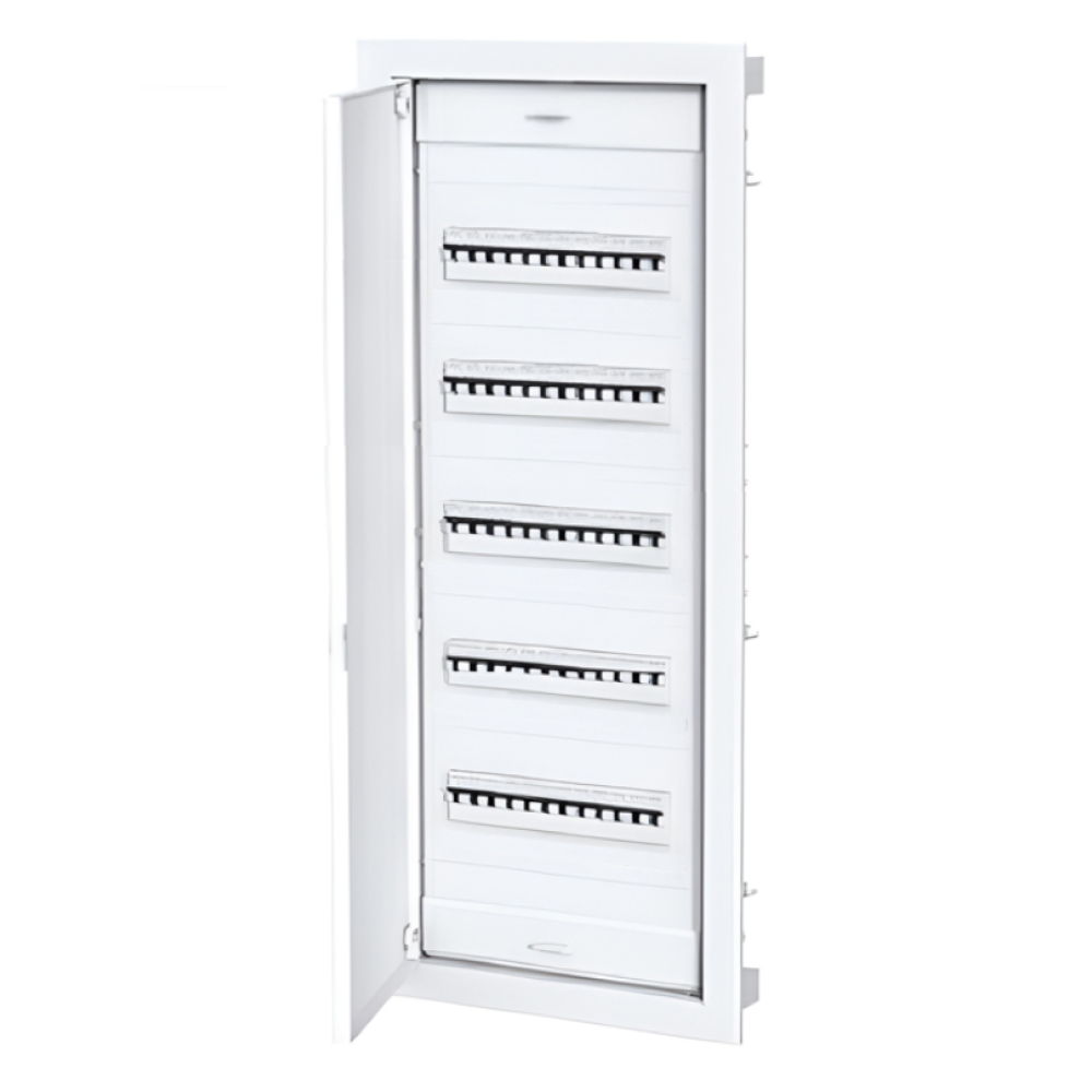 Elettrocanali EC63160 Centralino incasso porta metallica 60 moduli bianco IP40
