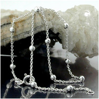 1.3mm Jewelry Anchor Chain Anklet - Stunning 925 Silver Chain Ankle Bracelet 1.3mm Jewelry Anchor Chain Anklet - Stunning 925 Silver Chain Ankle Bracelet