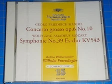 LEGACY OF FURTWANGLER Vol.15 - HANDEL/MOZART - Japanese DG CD SEALED