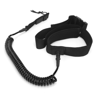 (Schwarz) Surfbrettleine TPU Heliciform Hochelastisches Surf-Sicherheitszug LI