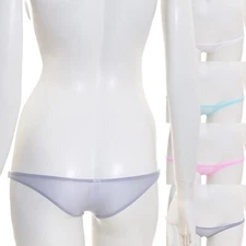 Super Low-rise Butt Crack Tight Bikini Panties Smooth Sheer made in Japan T430