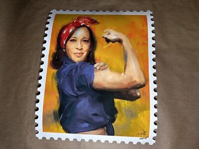 Kamala Harris Rosie Backbone 1st Print, of 50, Phresh Laundry First Female VP AP