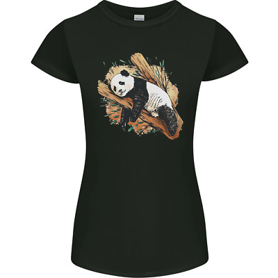 A Sleeping Panda Bear Ecology Animals Womens Petite Cut T-Shirt