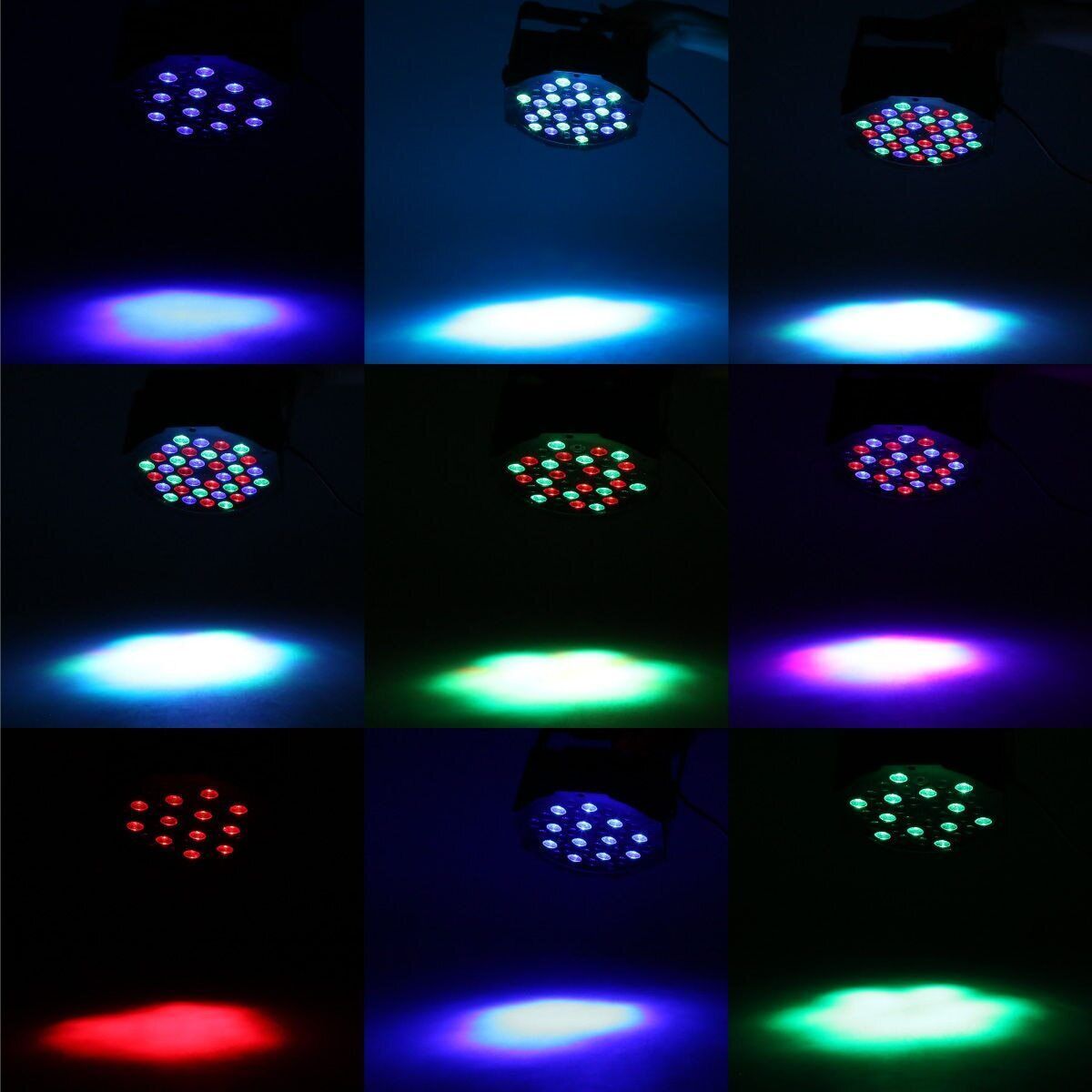 RGB 36 LED Stage Lighting PAR Light DMX Beam Party DJ Disco Lights with  Remote | eBay