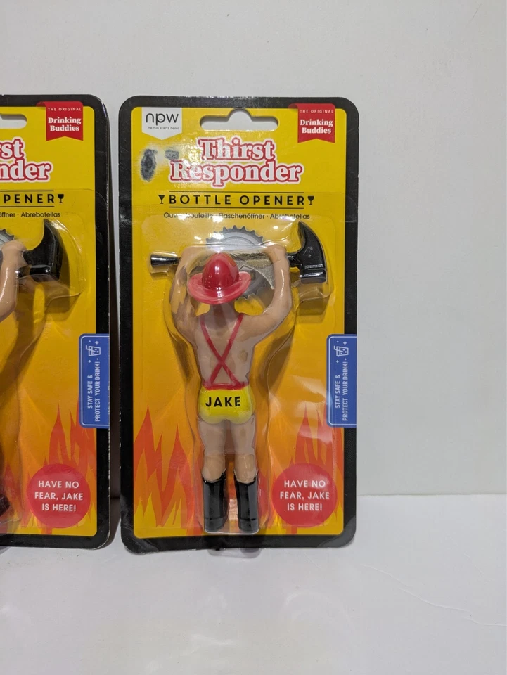 口渴响应者 4 开瓶器杰克消防员单身女郎派对礼物新奇 — 第 2/4 张图片