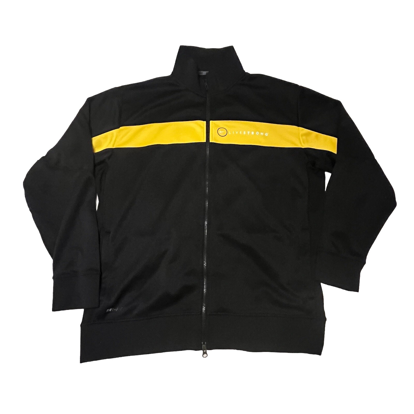 SACAI X NIKE Giacca Nike Dri Fit Ciclismo Pista Livestrong Adulto XL Nero Giallo Zip Up