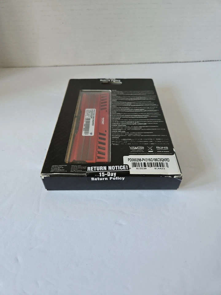 Patriot Viper 16GB (4x4GB) Memory RAM DDR-3 PC3-15000 1866MHz PV316G186C9QKRD A5 - Image 4 of 4