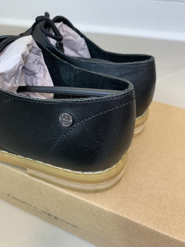 Scarpe Oxford Hush Puppies donna in pelle nera cardo forate NUOVE - Foto 4 di 10