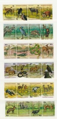 1977 REPUBLIC OF BURUNDI - COB No. 737/760 + PA 445/468 set of 48 MNH/**