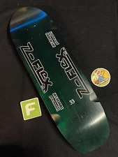 RARE Z-Flex Jay Adams Classic Green Shaped Skateboard Deck Dogtown
