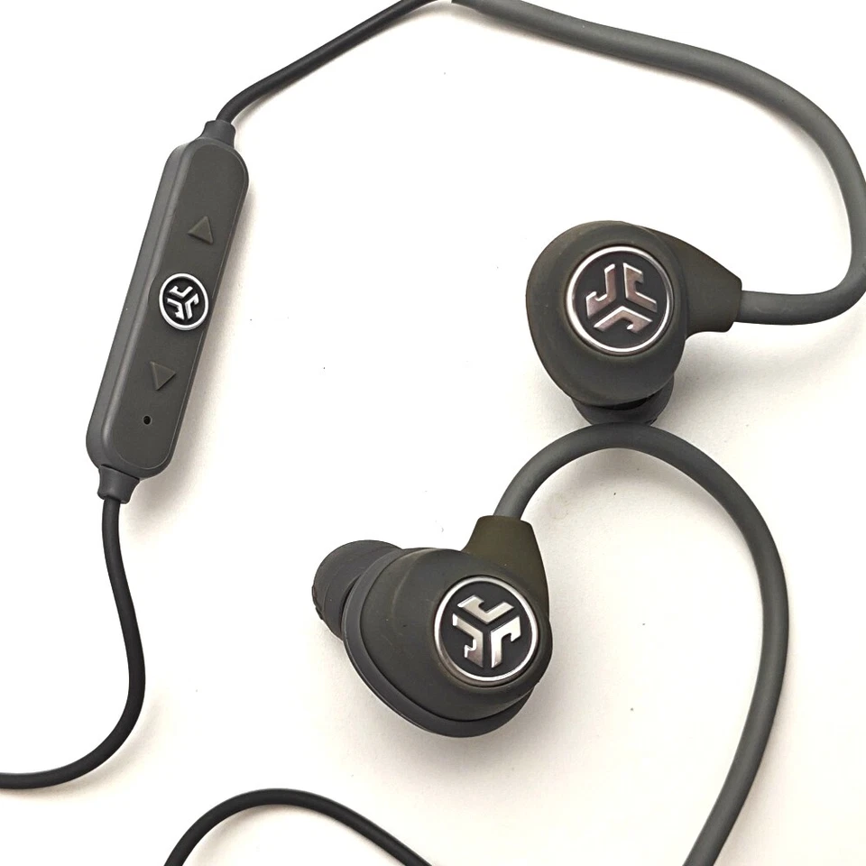 JLab Epic Sport black/gray/blue wireless bluetooth headset IP66 Isolate noise - Image 3 of 4