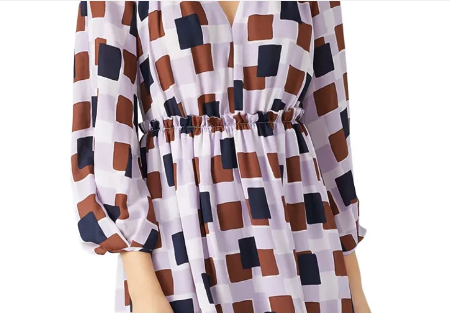 Mini abito Kate Spade Geo Squares multicolore taglia 4