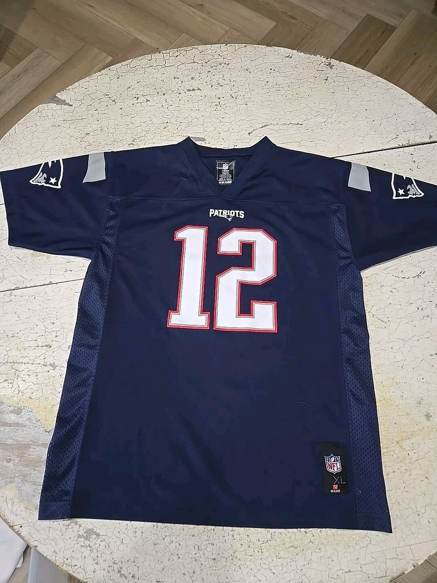 NFL TEAM TOM BRADY PATRIOTS NFL PLAYERS YOUTH XL 18/20
