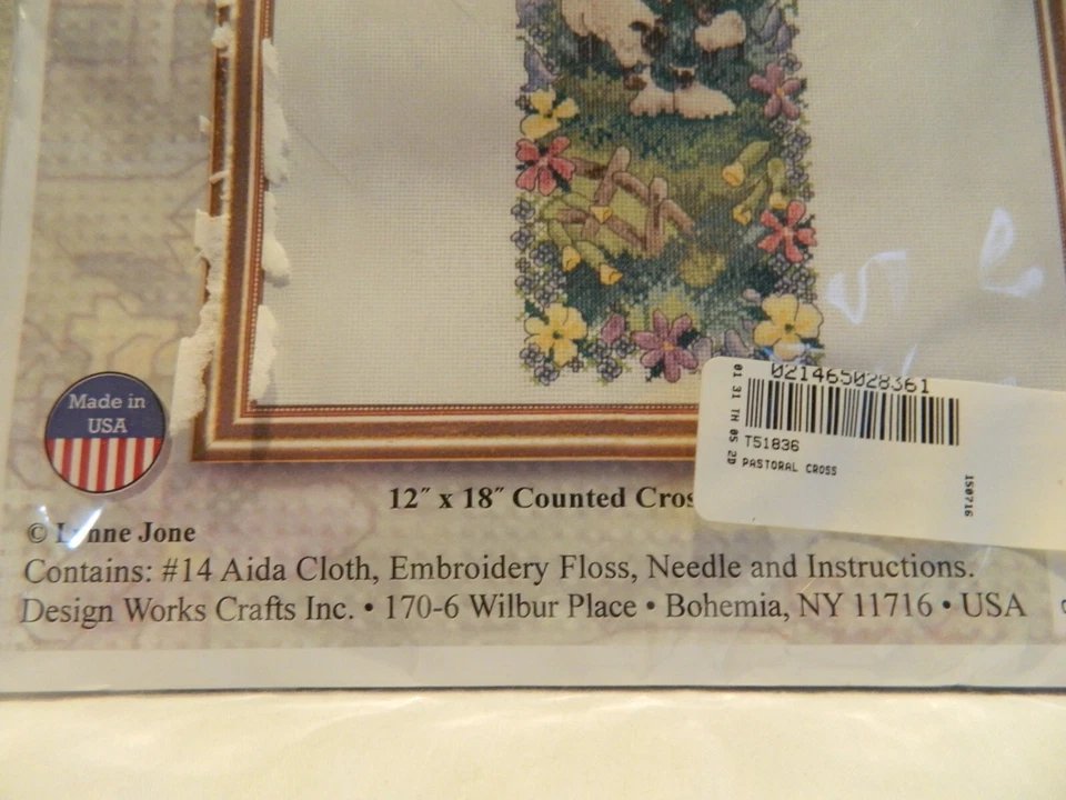 C-25 NEW DESIGN WORKS COUNTED CROSS-STITCH KIT “PASTORAL CROSS” - Image 3 of 4