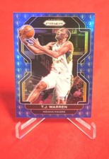 T.J. Warren 75th Anniversary Blue Diamond 2021 Prizm Basketball Card #90