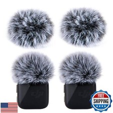 4 Pcs Furry Mic Windscreen for DJI Mic Mini - Mic Wind Muff Suitable for DJI