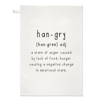Hangry Definition Geschirrtuch SpüLlappen - Hungrig WüTend Essen Lustig