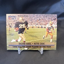 1991 Pro Set - Award Winner Rocket Ismail #36 Beige Box on Back (RC)