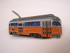 Boston PCC Street Railway Car 3164 Transit Train Harvard Vintage Lapel Pin a02