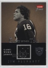 2004 Fleer Greats The Glory of their Time Silver Jersey /300 Jim Plunkett 08wd