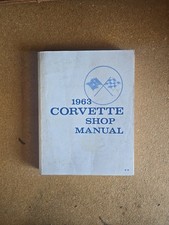 1963 Corvette Shop Manual Sport Coupe Convertible Coupe 1963 Shop Manual