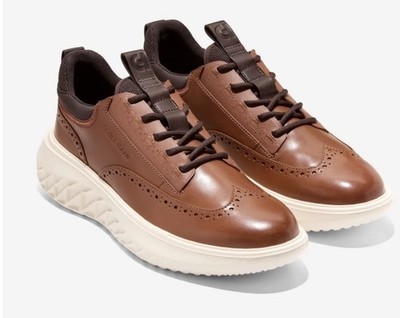 Men's Wingtip Sneaker Cole Haan Zerogrand WFA - BROWN /SIZE - 7.5 M