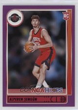 2021-22 Panini NBA Hoops Rookies Purple Alperen Sengun #204 02ez