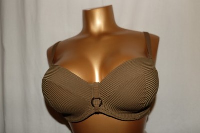 PRIMA DONNA SWIM unterlegtes Bikini Top trägerlos SAHARA 4006317 olive NEU
