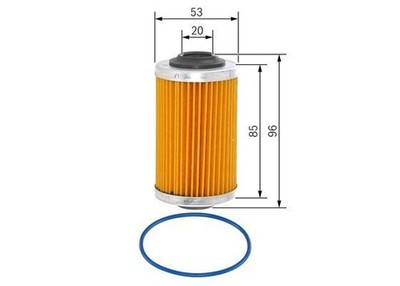 BOSCH Ölfiltereinsatz F 026 407 109 F026407109 P7109